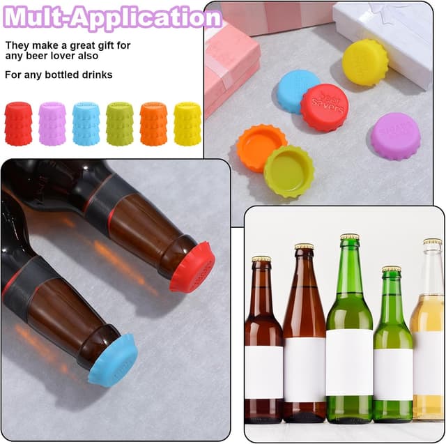 Thumbnail 4 de Classicseali 24 Stück Kronkorken Silikon 2,5 cm 🍺