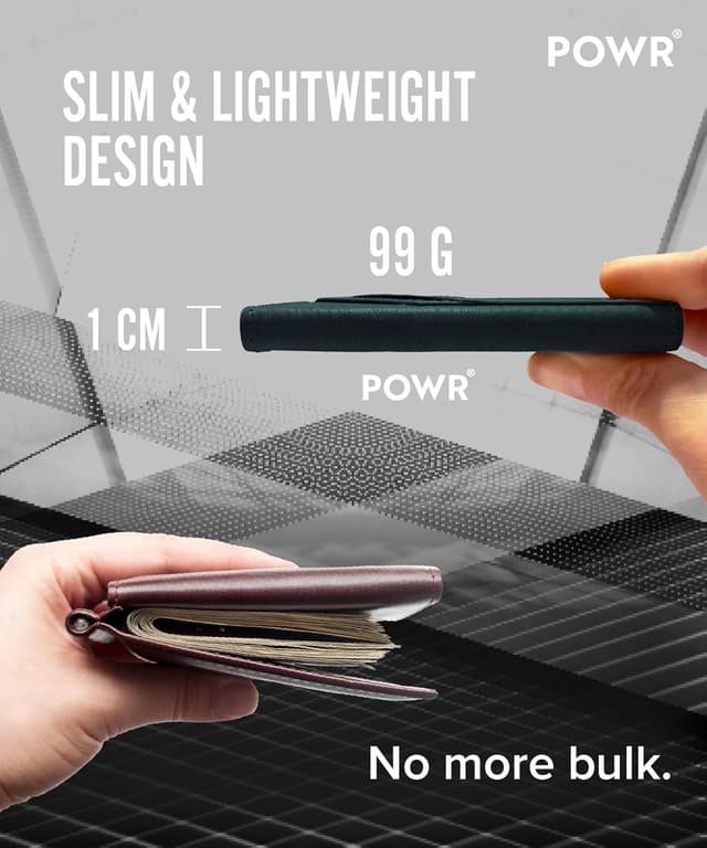 Detalle 2 de POWR RFID mini wallet metal, 9 carte
