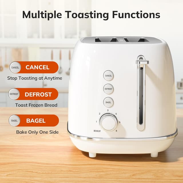 Detalle 2 de Keenstone Toaster 2-Slice Wide Slot ๐