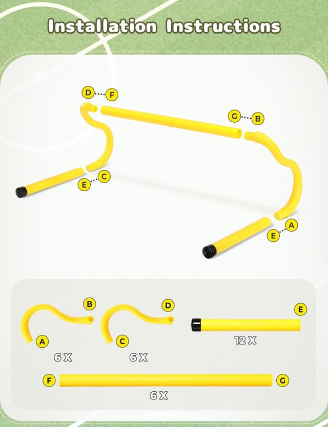 Detalle de Agility ladder set with 8 rungs and cones