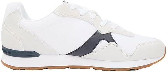 Detalle de Tommy Hilfiger Men’s Runner Icon Mix Low Top Trainers (FM0FM05679)