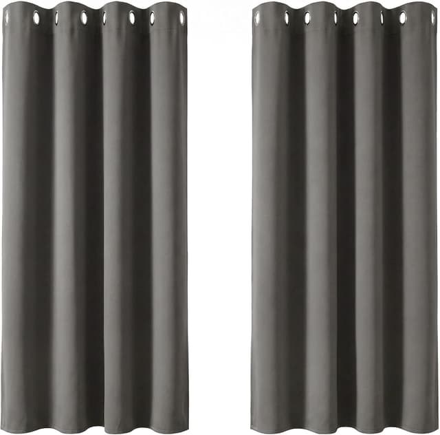 Detalle de Deconovo Verdunkelungsvorhang 138×117 cm, 2er Set 🪟