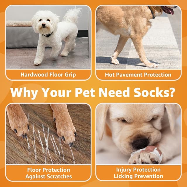 Thumbnail 3 de PICK FOR LIFE Anti-Slip Dog Socks 2 pairs