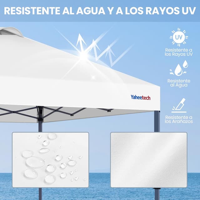 Thumbnail 6 de Yaheetech carpa pop up 3x3m con ruedas