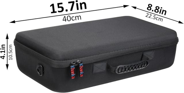 Detalle 2 de Khanka hard EVA travel case for Meta Quest 3S / Quest 2 / Quest (case only) — shoulder strap storage bag