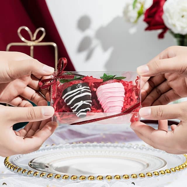 Thumbnail 3 de JCXGRVC 100 Pcs Clear Small Bakery Boxes 2.5"