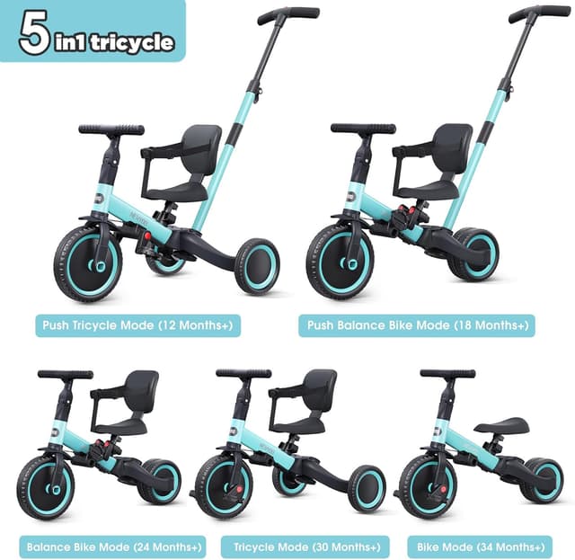 Detalle 2 de newyoo TR007 Toddler Tricycle 1-3 Years