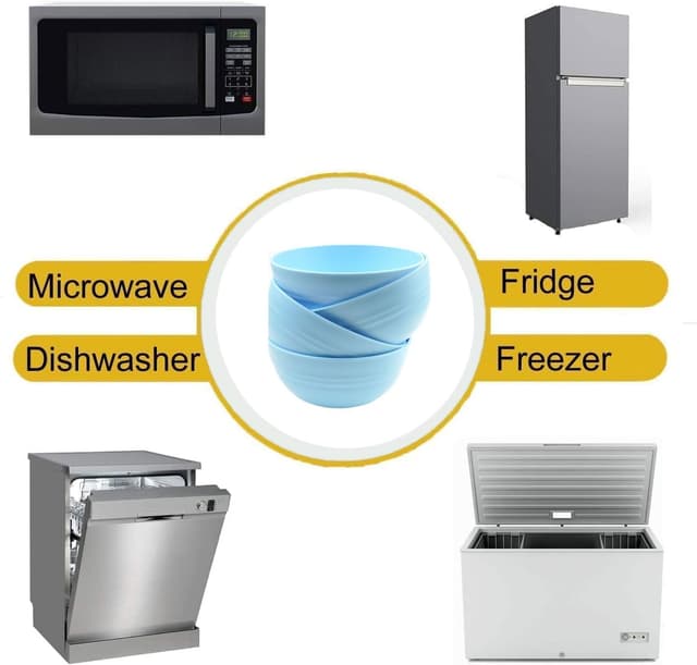 Thumbnail 3 de NowCooks Unbreakable Large Cereal Bowl set of 4 🥣