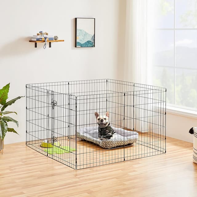 Thumbnail 6 de Yaheetech Welpenlaufstall 76 cm hoch für 8 Teile