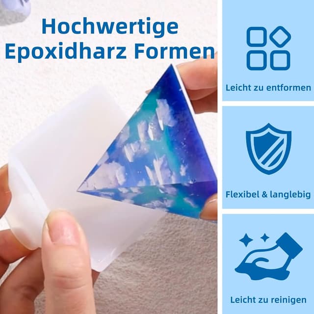 Detalle 2 de LET’S RESIN Epoxidharz Set für Anfänger 500 ml