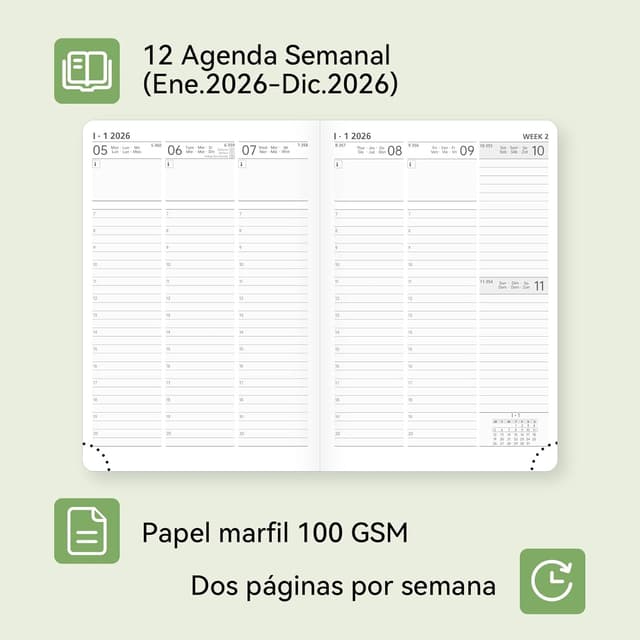 Thumbnail 2 de Agenda 2026 Semana Vista agenda 2026