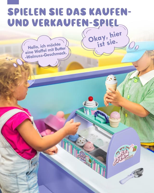 Detalle de Lehoo Castle Eisdiele Kinder Zubehör ab 3