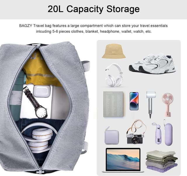 Detalle 2 de BAGZY Sac 40x20x25 sac cabine pliable