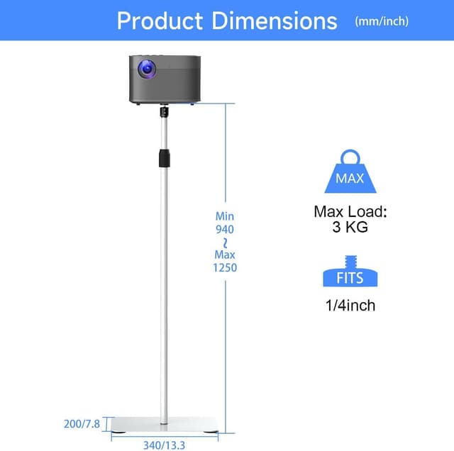 Thumbnail 6 de suptek Projektorständer 360° schwenkbar