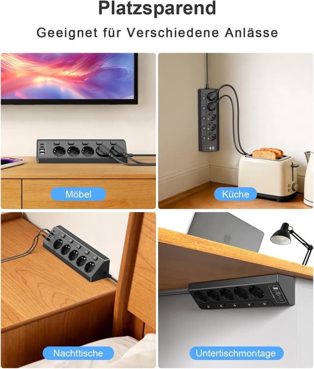 Thumbnail 5 de Vipwell Ecksteckdose 3680W mit USB