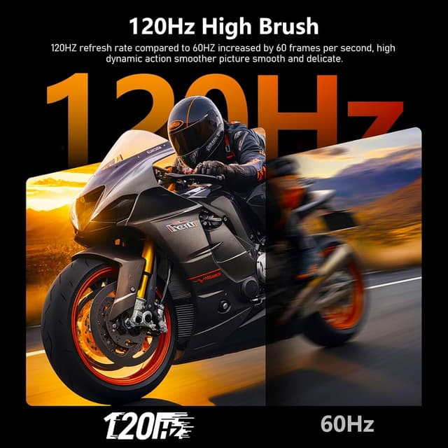 Detalle 2 de Gawfolk Curved Monitor 24,5 Zoll 120Hz — Gaming-Monitor