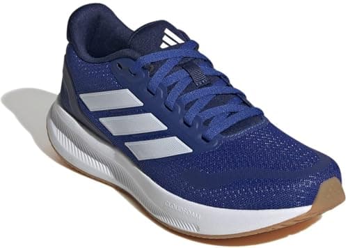 Detalle 2 de adidas RUNFALCON 5 para niños (horma clásica) en azul royal y Cloud White