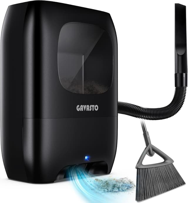 Detalle de GAVASTO Pro Touchless Automatic Dustpan Vacuum (1500W) — Bagless, Auto Sensors, for Pet Hair & Messes