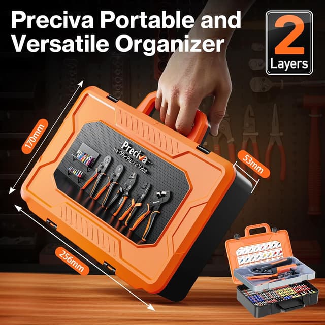 Thumbnail 6 de Preciva Kit Pince à Sertir et Dénuder 0,08–16 mm²