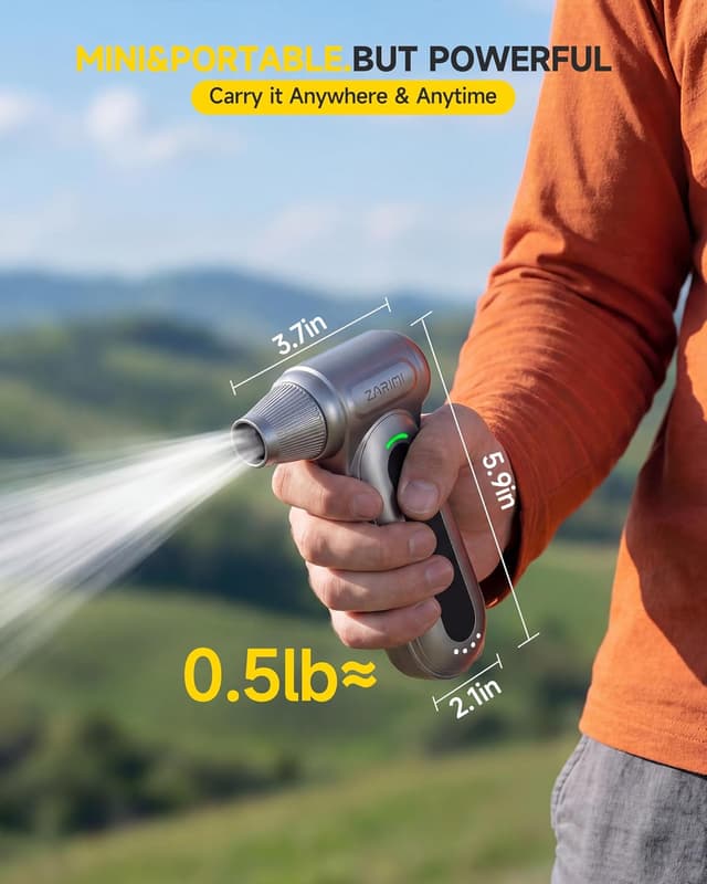 Thumbnail 5 de ZARIMI Electric Compressed Air Duster (170,000RPM) Cordless Reusable Air Blower