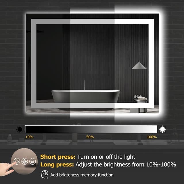 Thumbnail 6 de Hivone 40X30 LED Bathroom Mirror