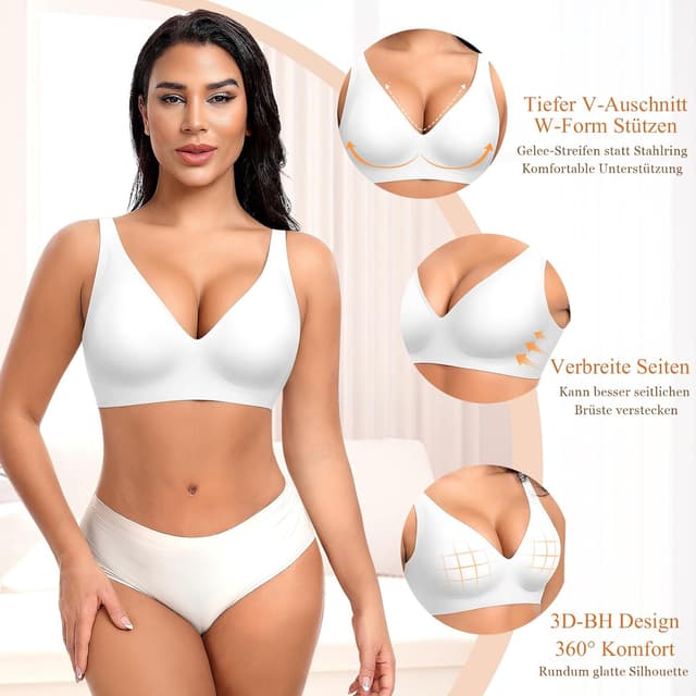 Detalle 2 de Ganado Tiefem V-Ausschnitt BH nahtlos