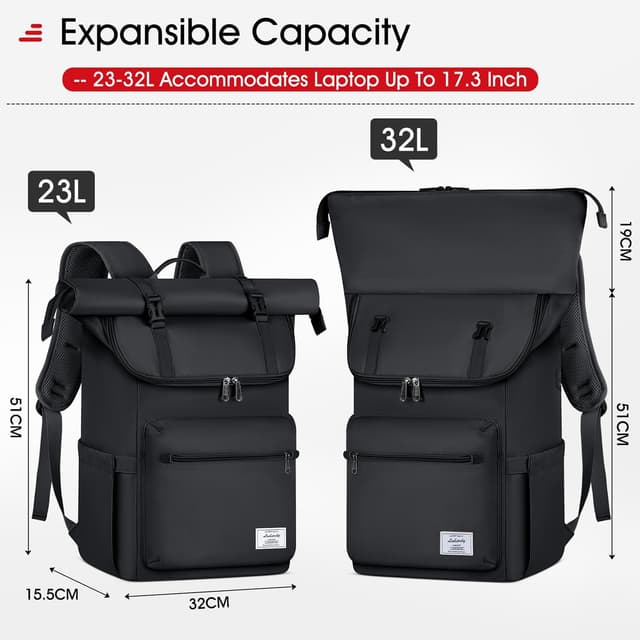 Detalle 2 de Lubardy Rolltop Rucksack 23L–32L