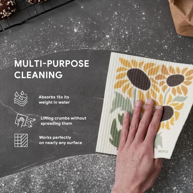 Thumbnail 3 de RECYCO 5-Pack Geometric Dishcloths