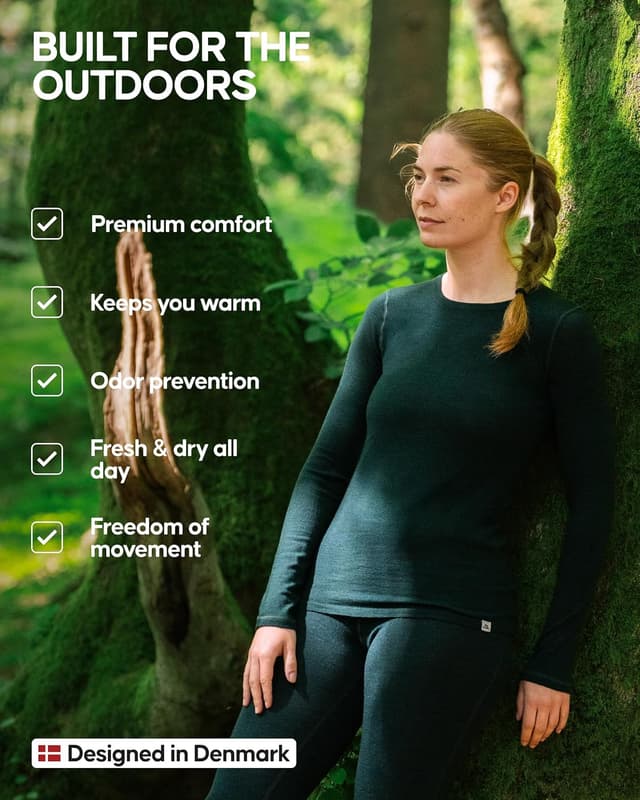 Detalle de Danish Endurance Merino thermal top 180g