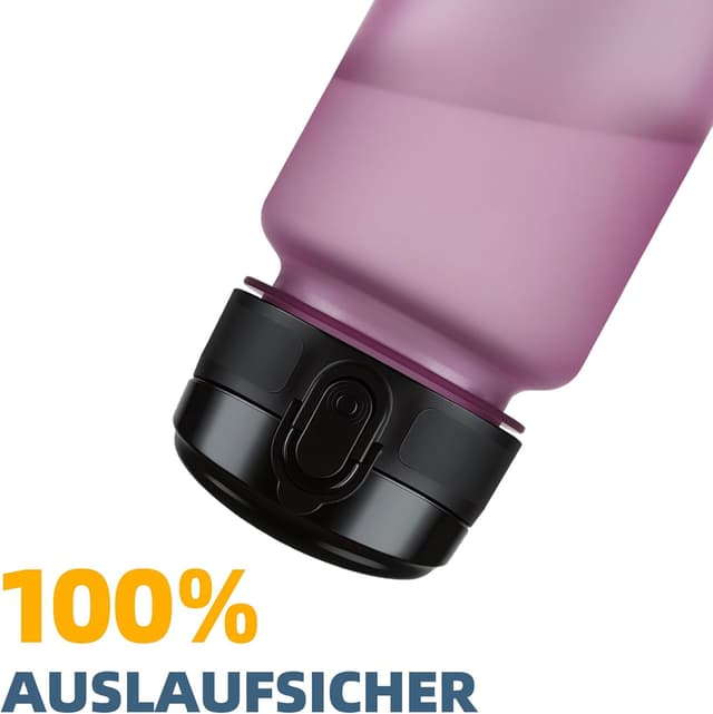 Detalle de OLDLEY 1‑Liter Wasserflasche mit Sieb (BPA-frei, auslaufsicher) aus Tritan – mit Ein‑Klick‑Verschluss
