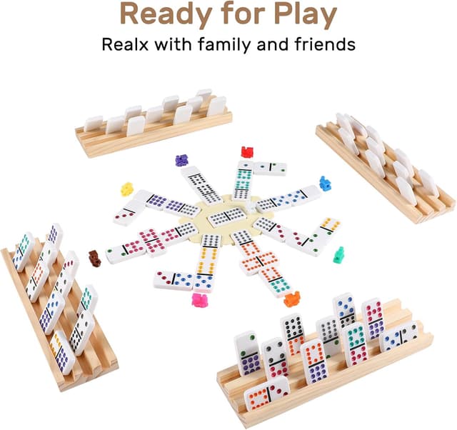 Detalle de Mexican Train Dominoes Set Double 12