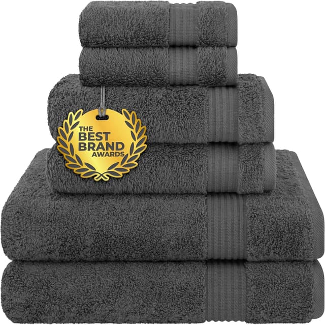 Detalle de Cotton Paradise 6-Piece Towel Set 100% Cotton