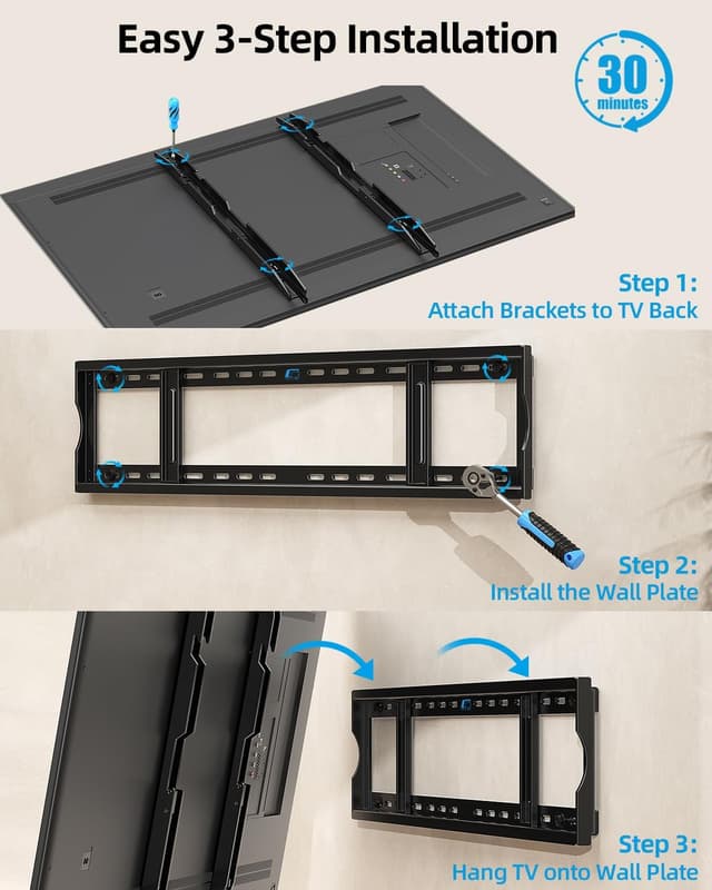 Detalle 2 de HOME VISION HV8901 TV wall mount, heavy duty