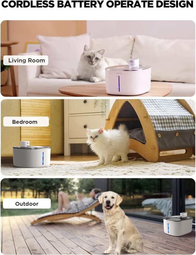 Detalle 2 de FEELNEEDY Cat Water Fountain 4L