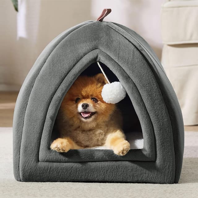 Thumbnail 5 de BEDSURE Katzenhöhle Dunkelgrau 44x44x44cm