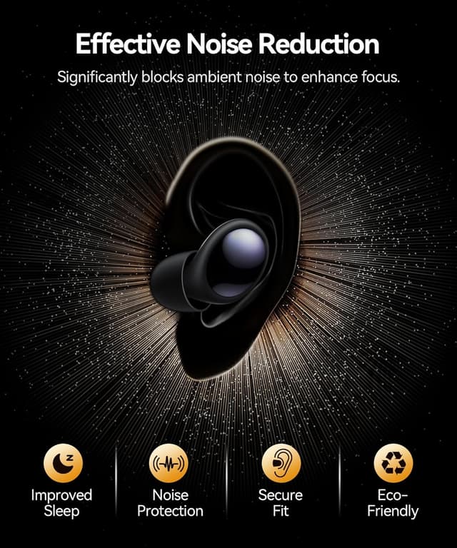 Detalle 2 de TOAPEX Silicone Ear Plugs for Sleeping