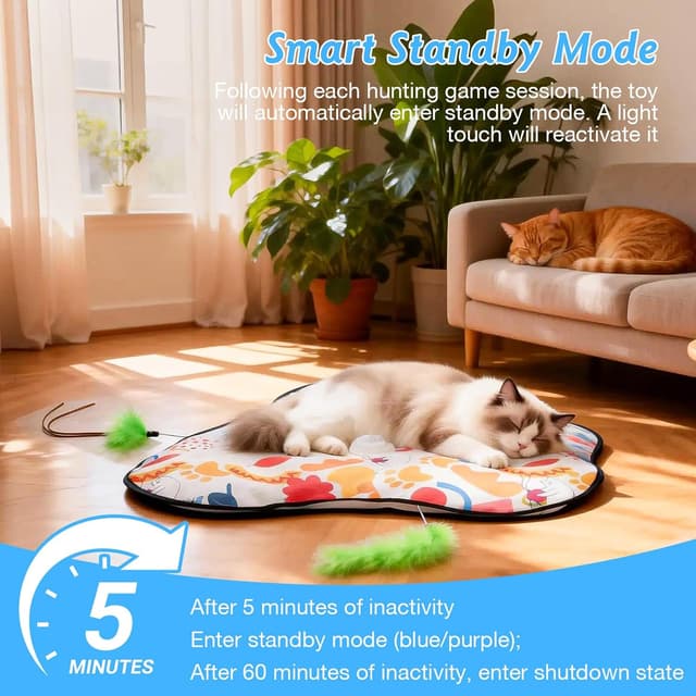 Thumbnail 5 de Cozary Juguete Gato Interactivo USB 2-3 h