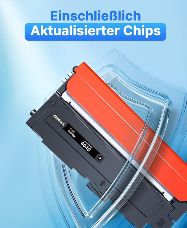 Detalle de SODFACE CLT-P404C 404S Toner-4er-Pack kompatibel mit Samsung Xpress C480/C430 – Schwarz/Cyan/Gelb/Magenta