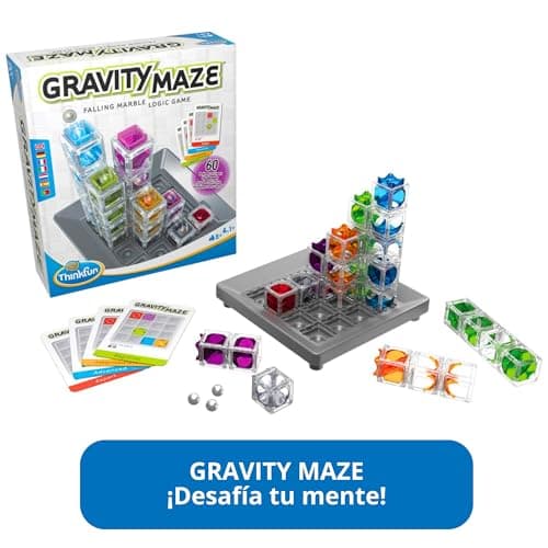 Detalle 2 de ThinkFun Gravity Maze: circuito de canicas con 60 desafíos (castellano) para niños desde 8 años
