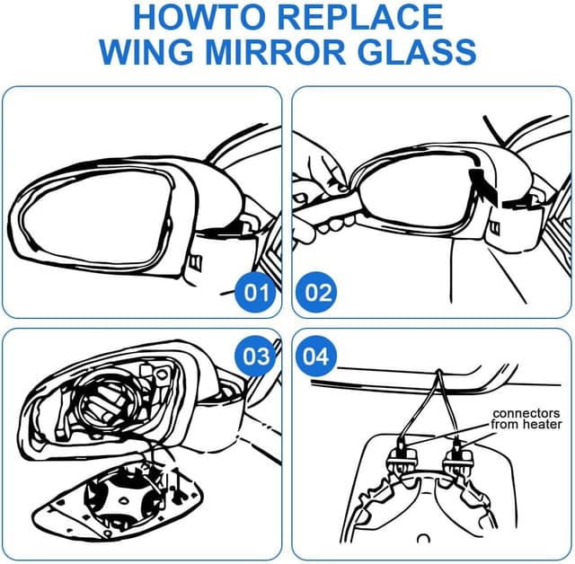 Thumbnail 4 de URAQT Spiegelglas Golf 7 Rechts Beheizbar