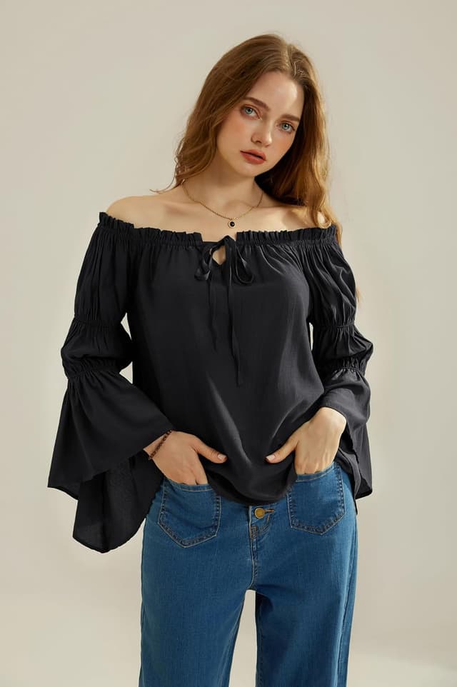 Thumbnail 3 de SCARLET DARKNESS Chemise Renaissance manches longues