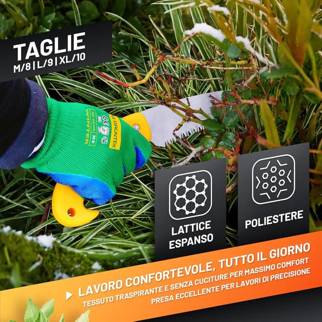 Thumbnail 1 de GRÜNTEK Guanti Giardinaggio Invernali 4 paia