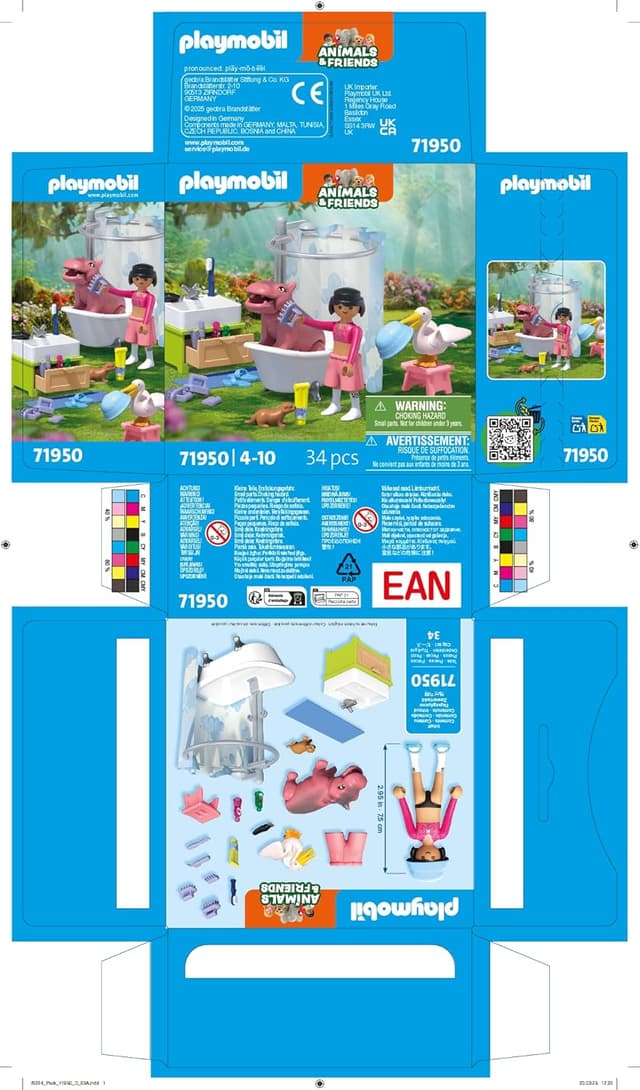 Thumbnail 6 de Playmobil Animals & Friends Tierischer Badespaß 71950