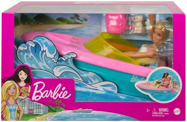 Thumbnail 6 de Barbie Doll and Boat Playset Fits 3 Dolls