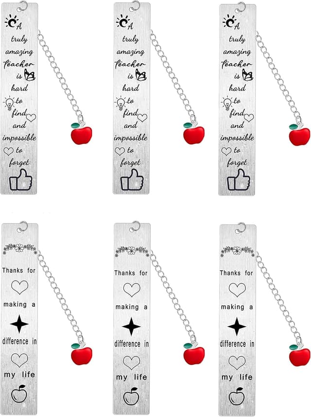 Detalle de Teacher Bookmark Gifts 6 Pack