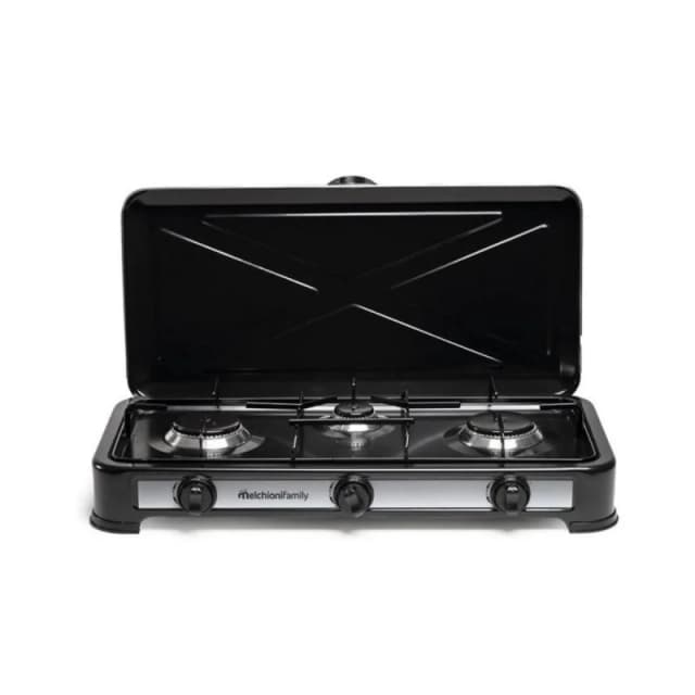 Detalle de melchioni-family Minerva New 3 hornillo a gas 3 quemadores