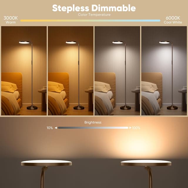 Detalle de SIBRILLE Stehlampe 36W dimmbar 175 cm ⛺