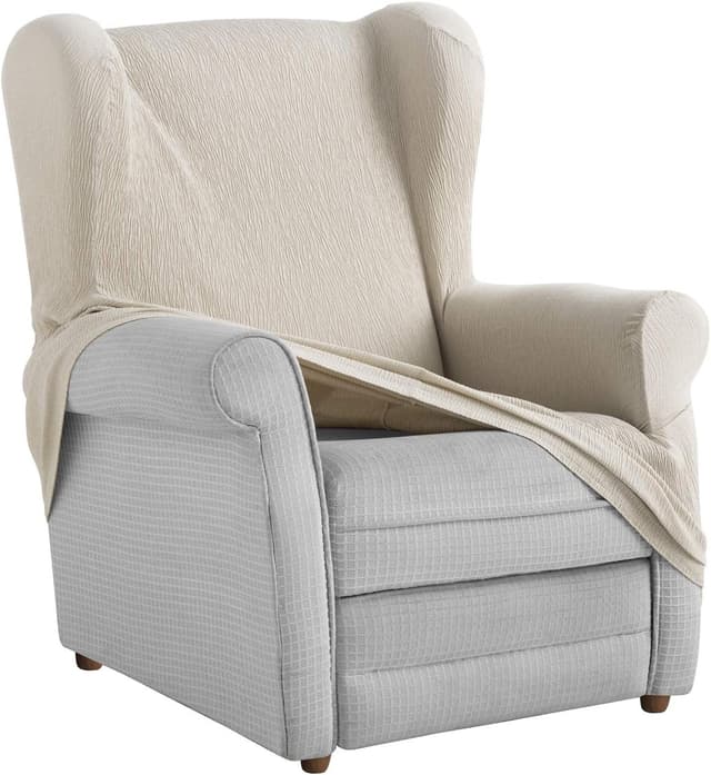 Detalle 2 de textil-home Funda Elástica para Sillón Orejero TEIDE, Tamaño 1 Plaza 🛋