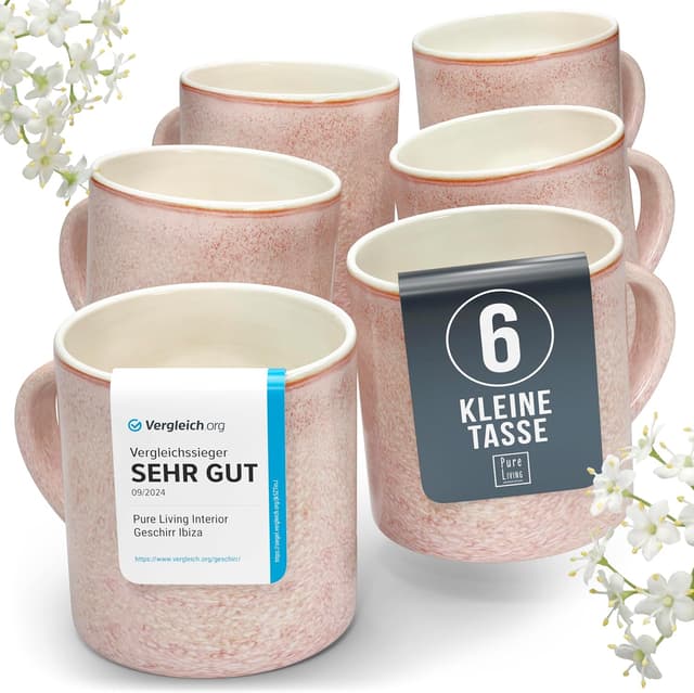 Imagen de Steingut Ibiza 6 Personen Tassen en OfertitasTOP