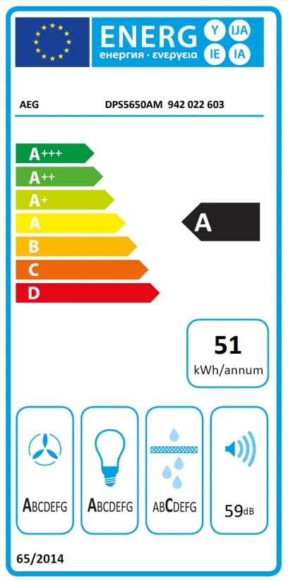 Thumbnail 3 de AEG DPS5650AM Dunstabzugshaube